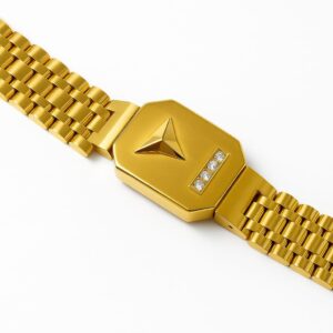 বিলাসবহুল স্টোন সেটিংব্রেসলেট উইথ  – গোল্ড এবং সিলভার কালার